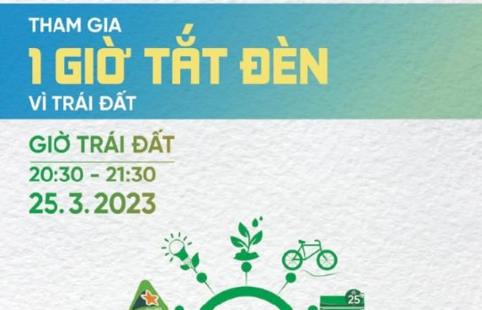 Hưởng ứng Giờ Trái đất năm 2023