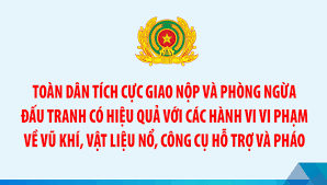 Tăng cường công tác quản lý Nhà nước về vũ khí, vật liệu nổ, công cụ hỗ trợ