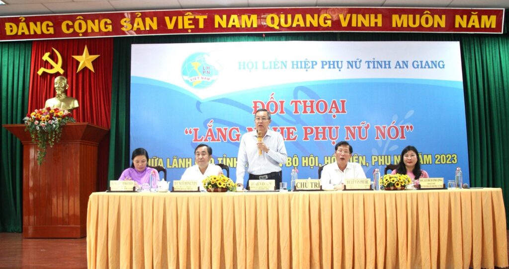 Đối thoại “Lắng nghe phụ nữ nói” giữa lãnh đạo tỉnh với cán bộ Hội, hội viên, phụ nữ tỉnh An Giang năm 2023