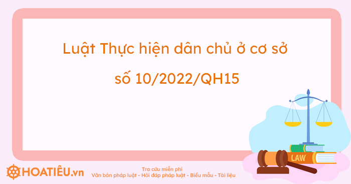 Luật Thực hiện dân chủ ở cơ sở