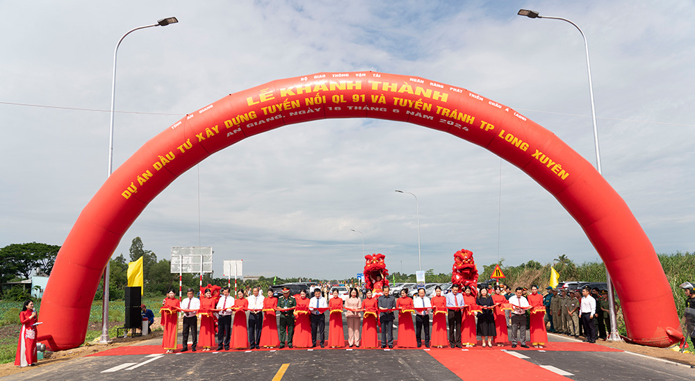 Khánh thành tuyến tránh Long Xuyên, rút ngắn giao thông qua An Giang