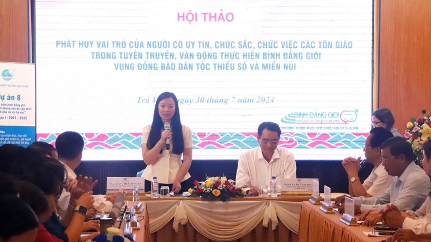 Tiếp tục tăng cường sự tham gia của người có uy tín trong thực hiện Dự án 8- Ảnh 1.