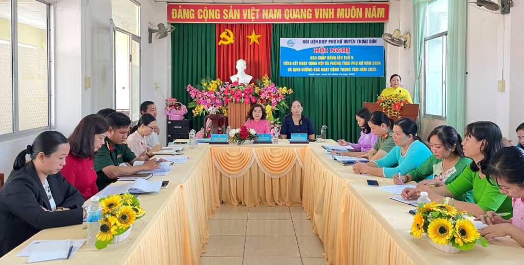 Hội nghị tổng kết công tác Hội và phong trào Phụ nữ huyện Thoại Sơn năm 2024