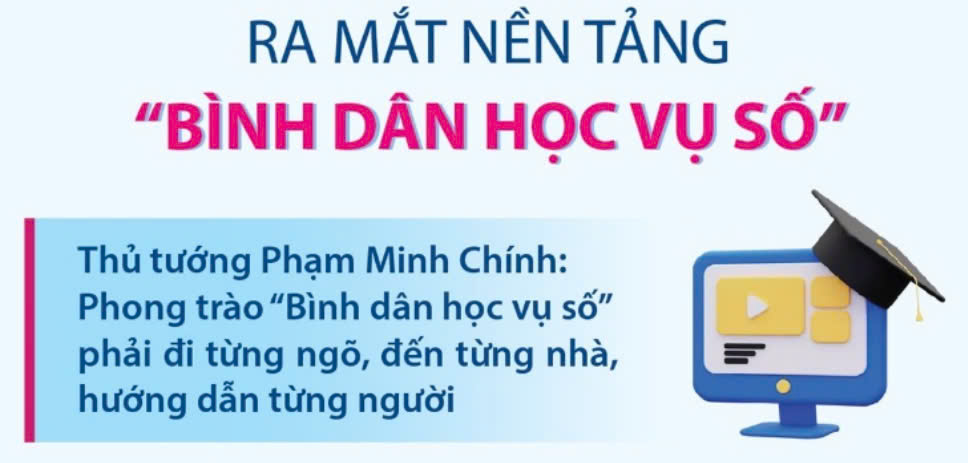 Nền tảng “Bình dân học vụ số”