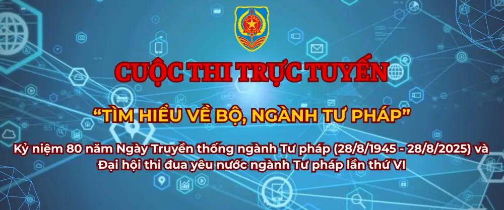 Cuộc thi trực tuyến “Tìm hiểu về Bộ, ngành Tư pháp”